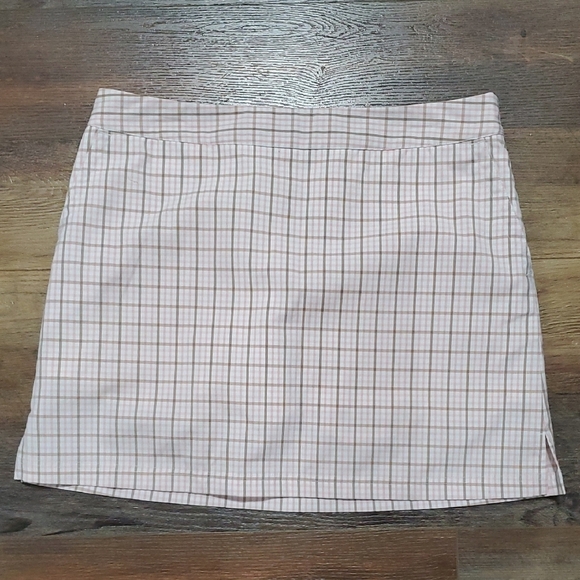 Adidas Pink Tan Mini Pencil Skorts Casual - Picture 1 of 8